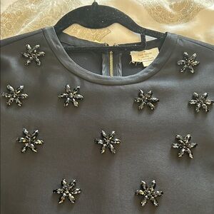Kate Spade black beaded top